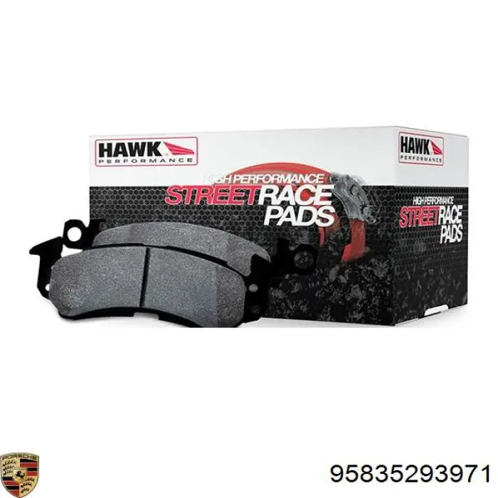 Купить 95835293971 Porsche Колодки тормозные задние, дисковые
