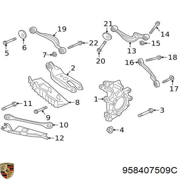  958407509C Porsche