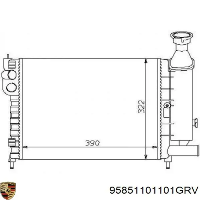 95851101105GRV Porsche Капот