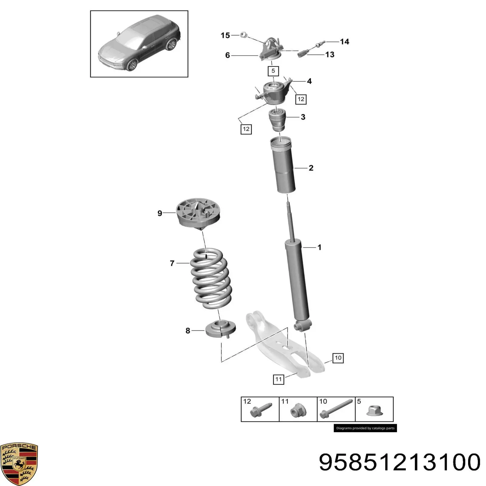 95851213100 Porsche 