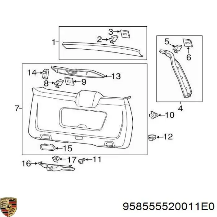  958555520011E0 Porsche