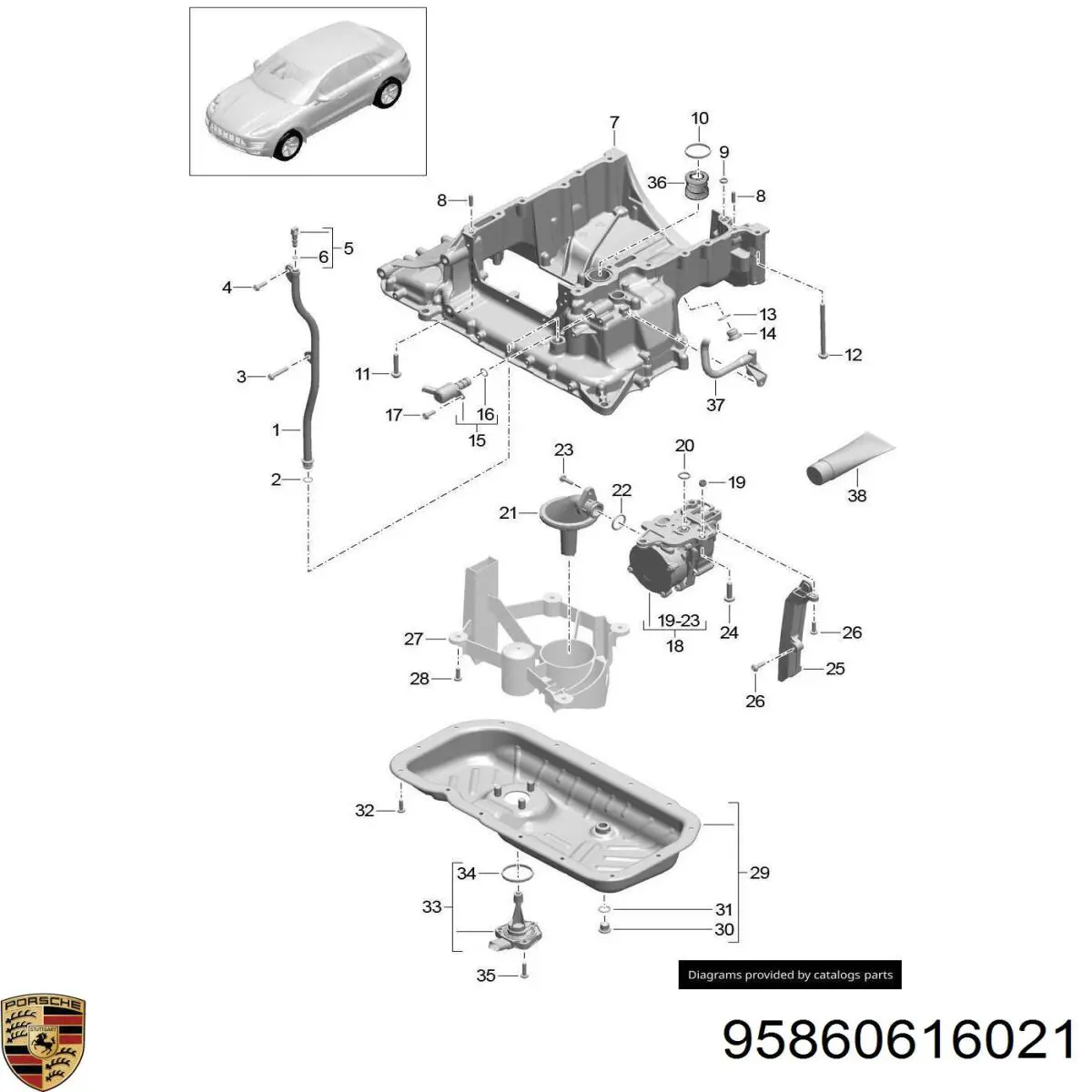  Porsche 95860616021 цена, от 269.12 USD