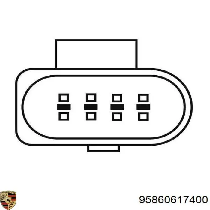 Купить 95860617400 Porsche Лямбда-зонд, датчик кислорода после катализатора