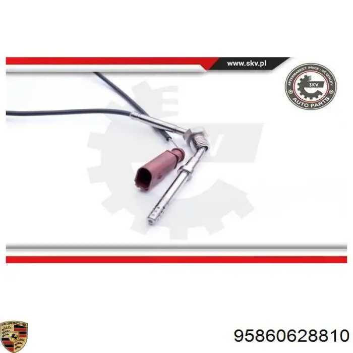 95860628810 Porsche sensor de temperatura dos gases de escape (ge, antes de filtro de partículas diesel)