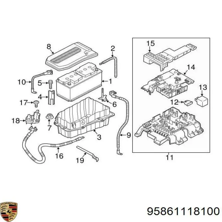  95861118100 Porsche