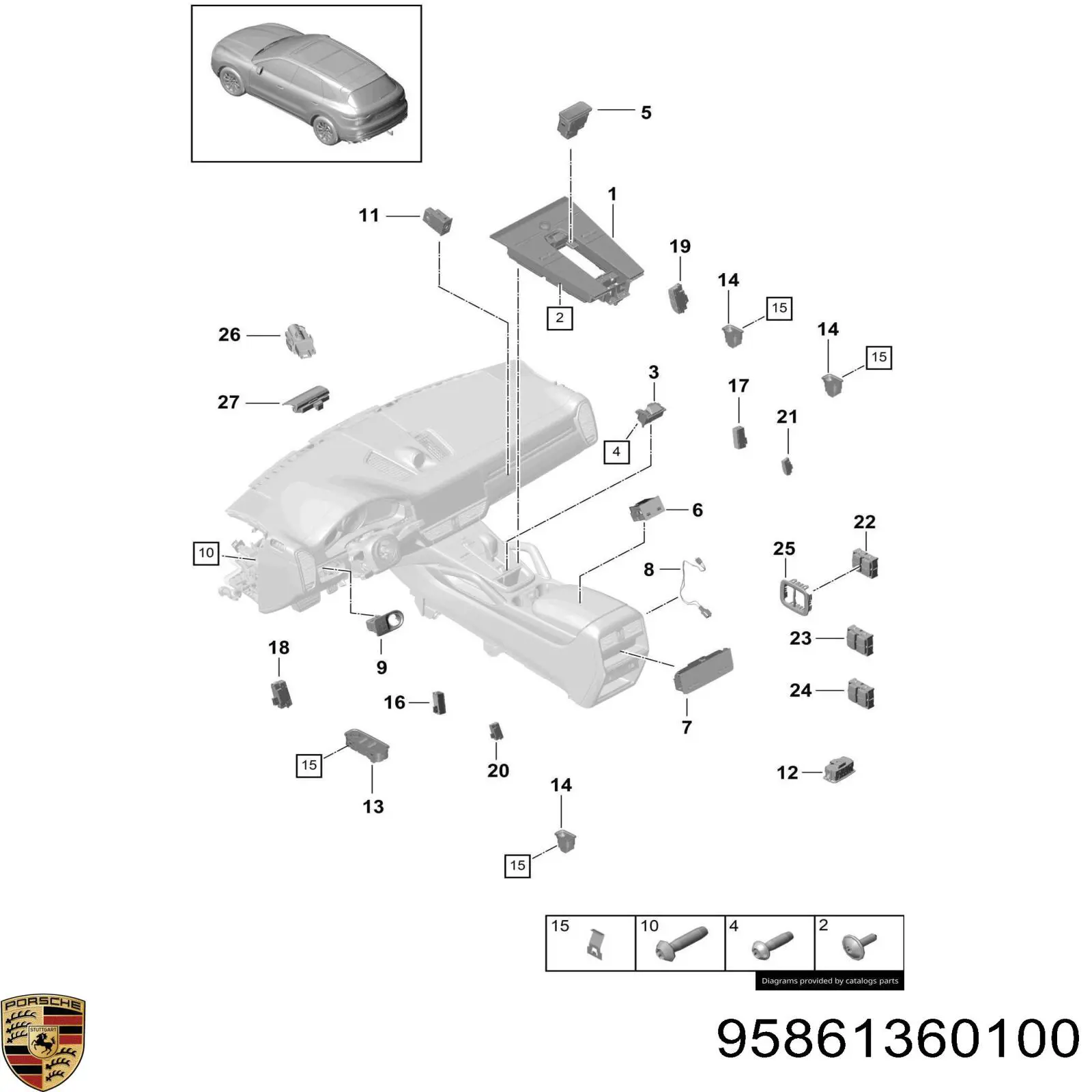 95861360100 Porsche 