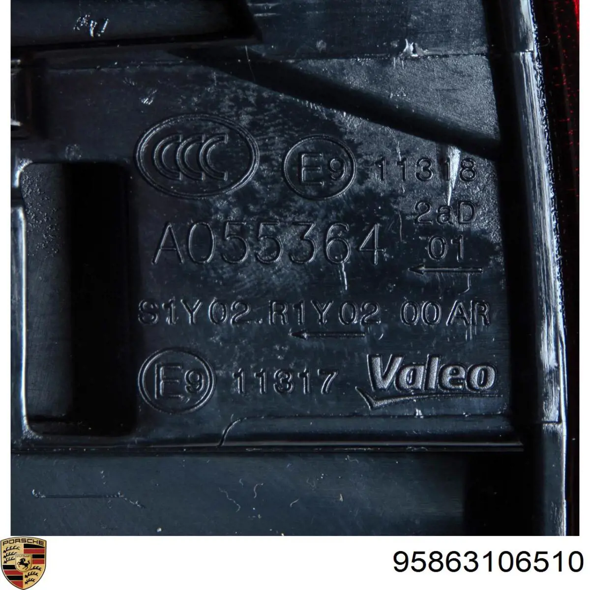 95863106510 Porsche Задняя левая внутренняя фара