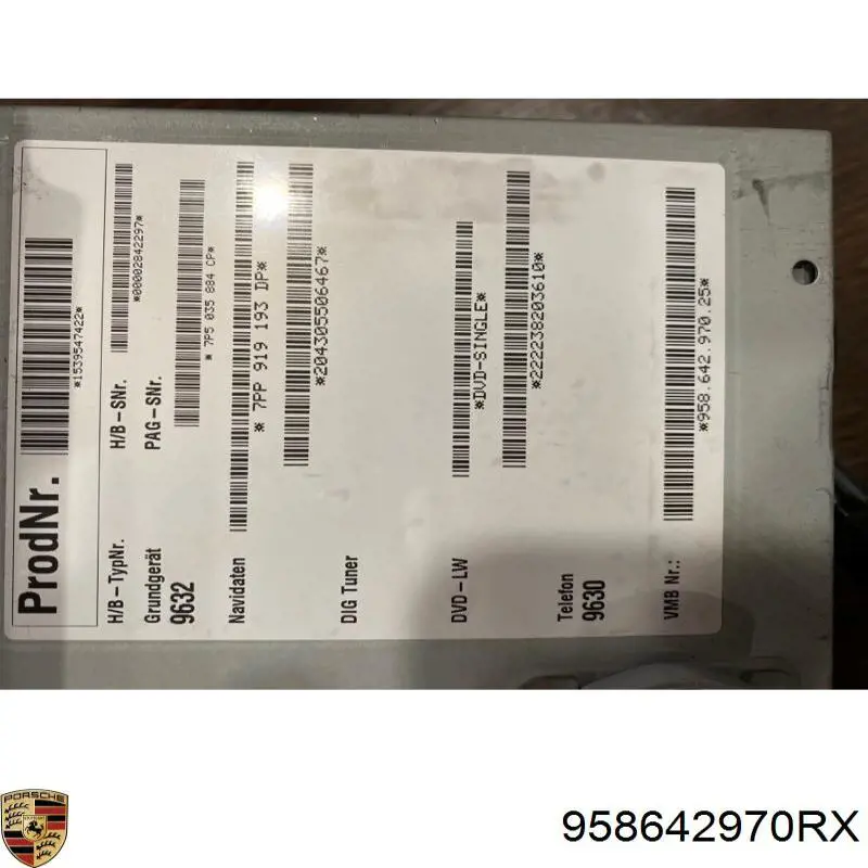 Купить 958642970RX Porsche 