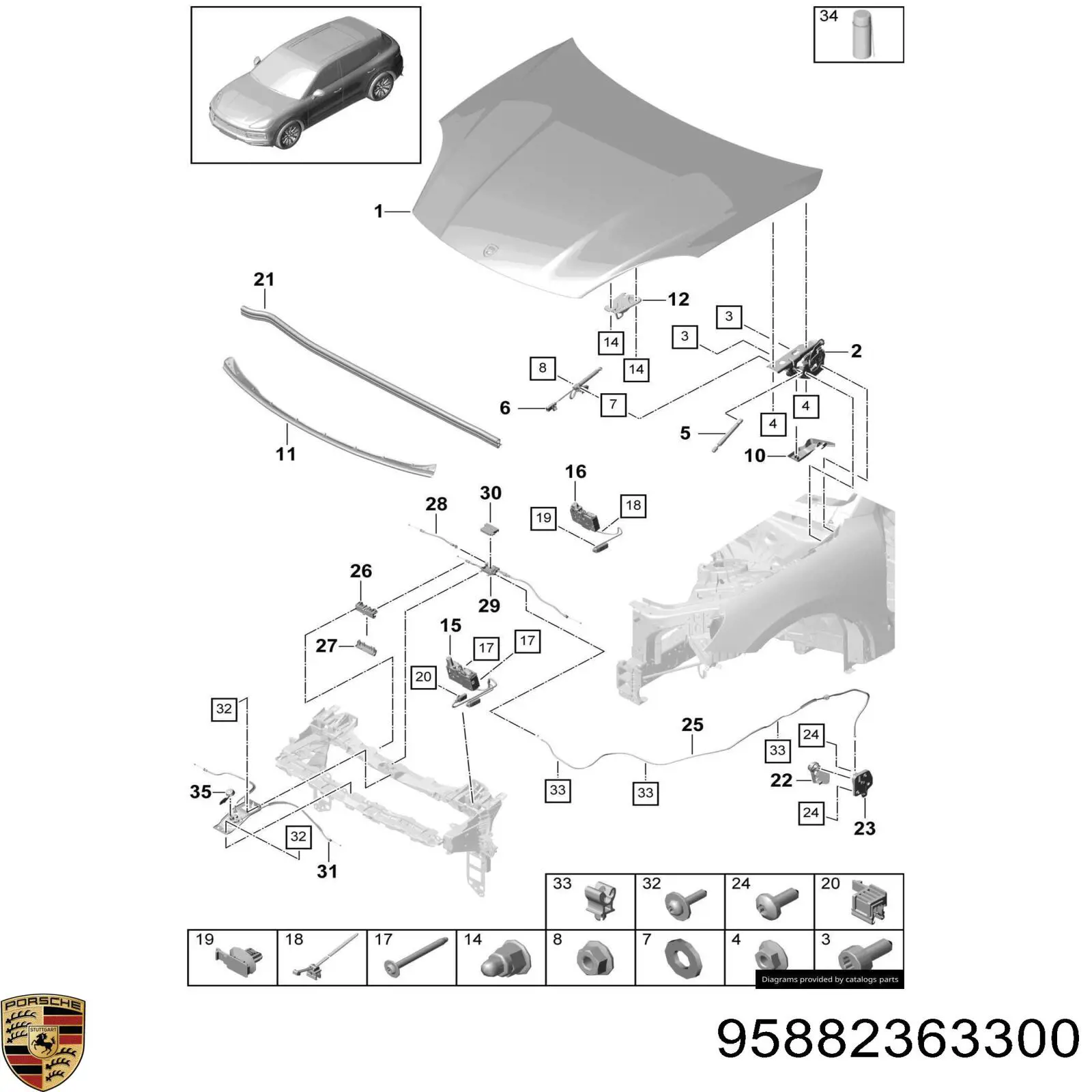 95882363300 Porsche 