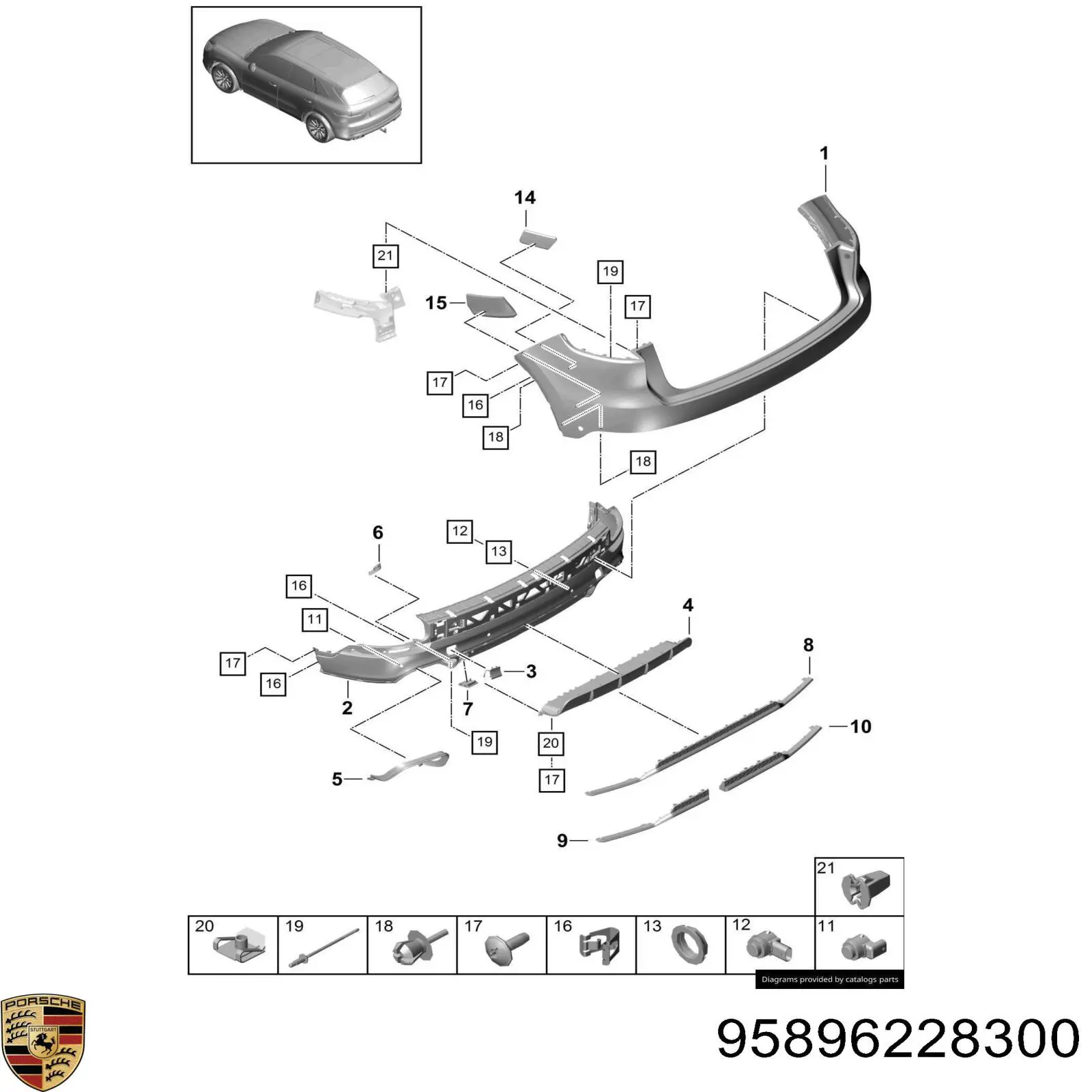  Porsche 95896228300 цена, от 27.58 USD