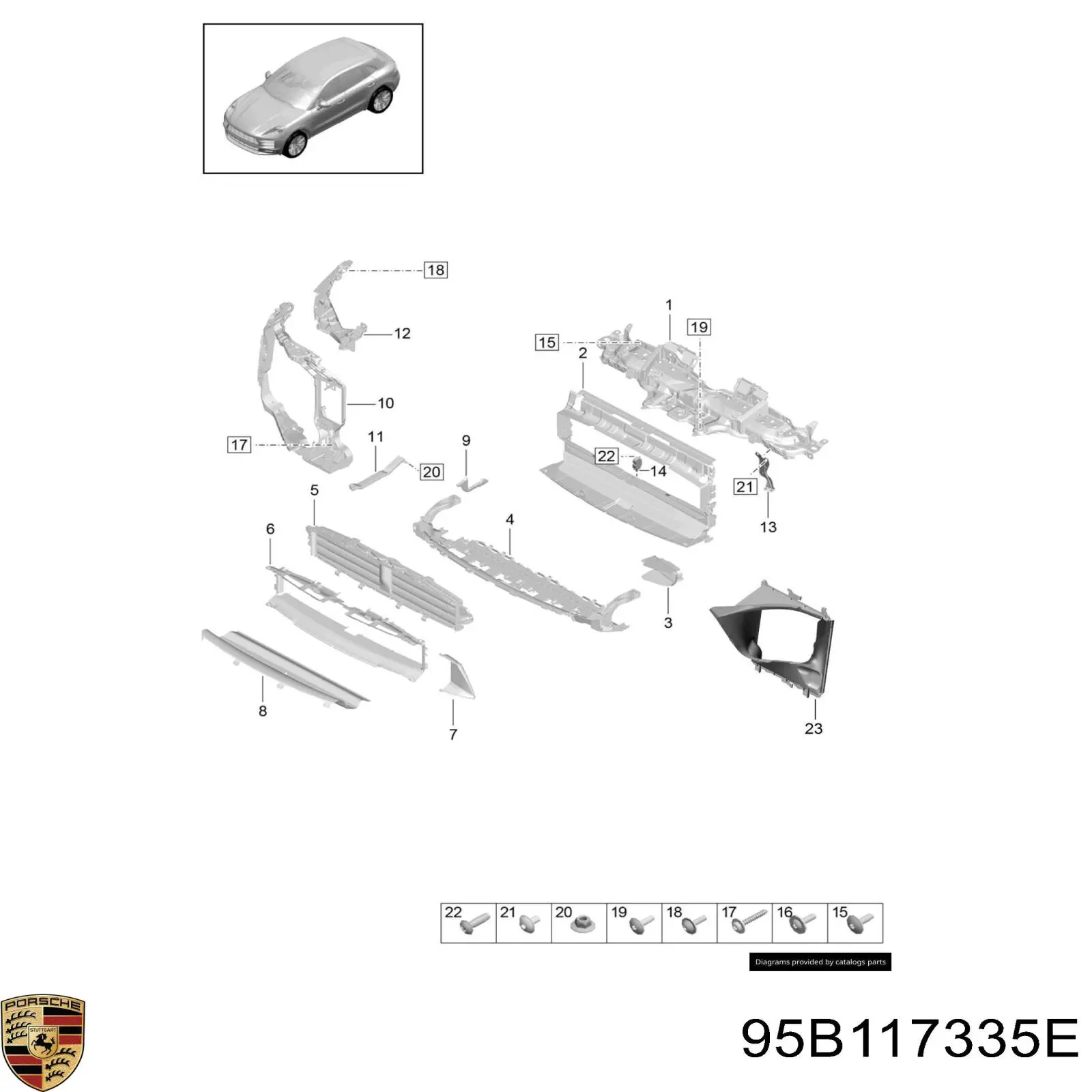  95B117335E Porsche