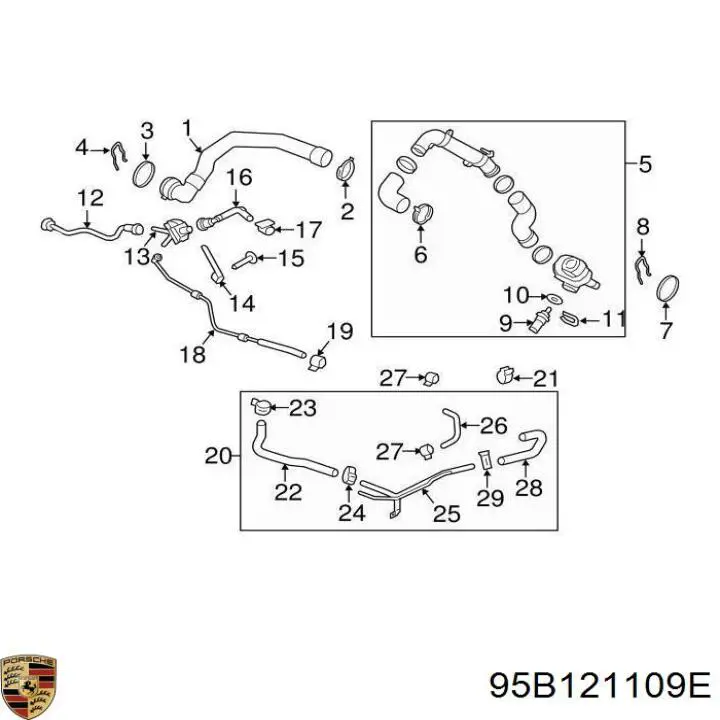 95B121109E Porsche 