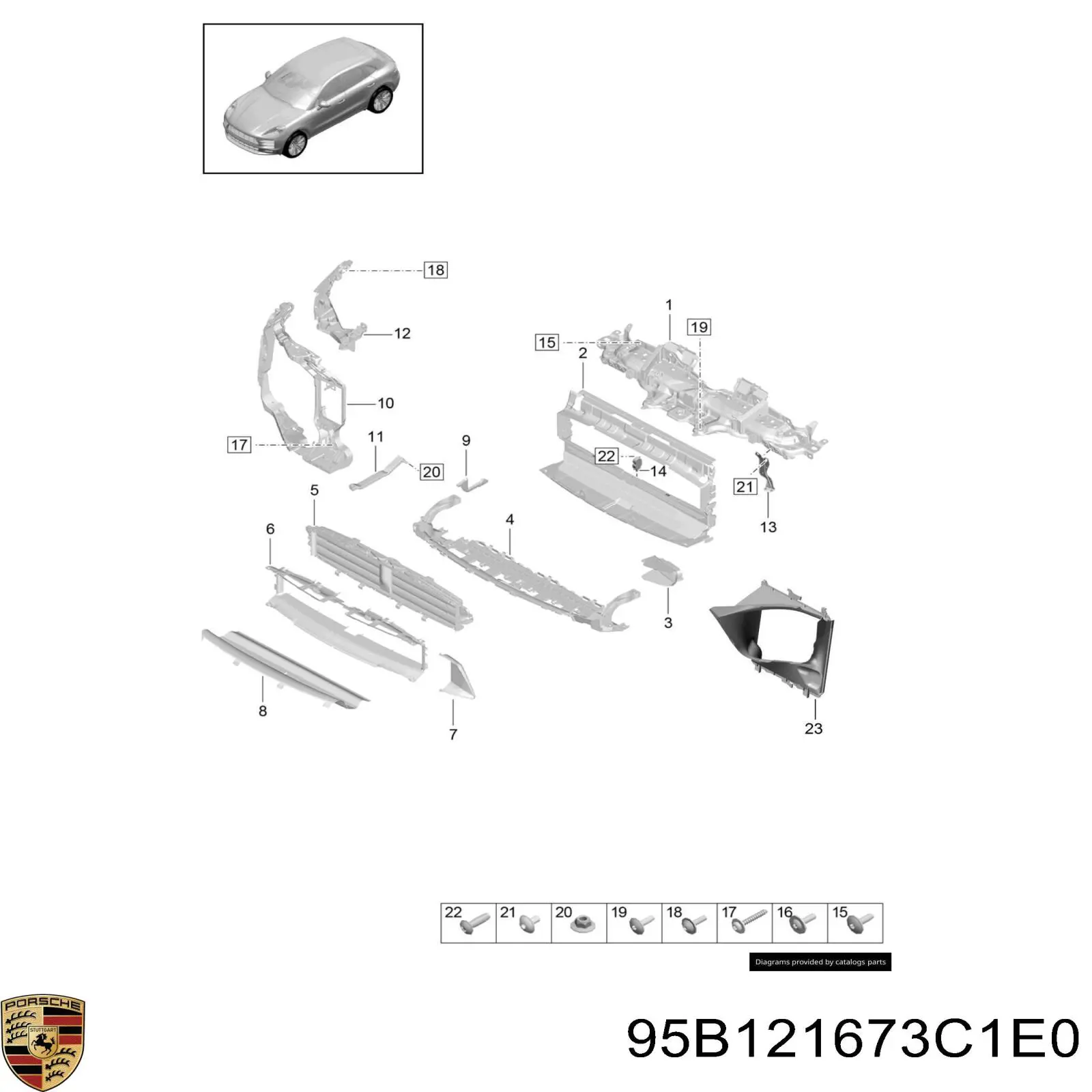  95B121673C1E0 Porsche