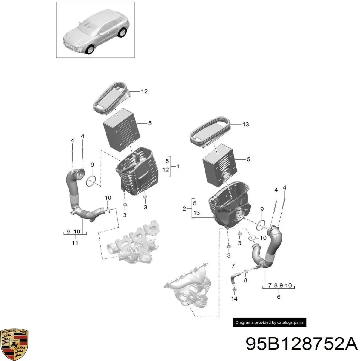 95B128752A Porsche 