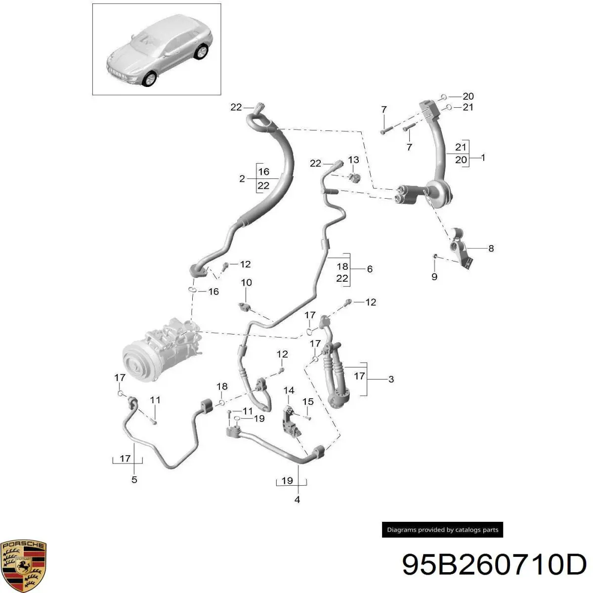  95B260710D Porsche