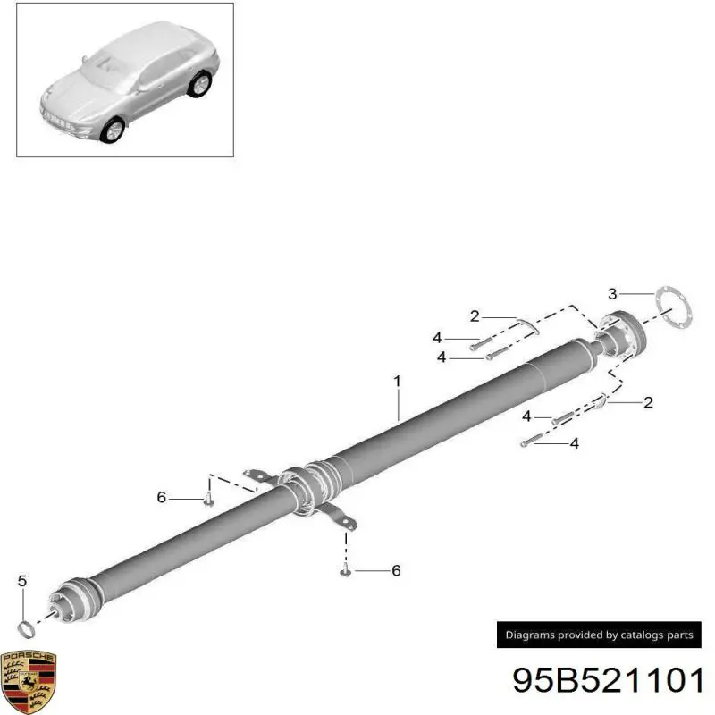 95B521101R Porsche 