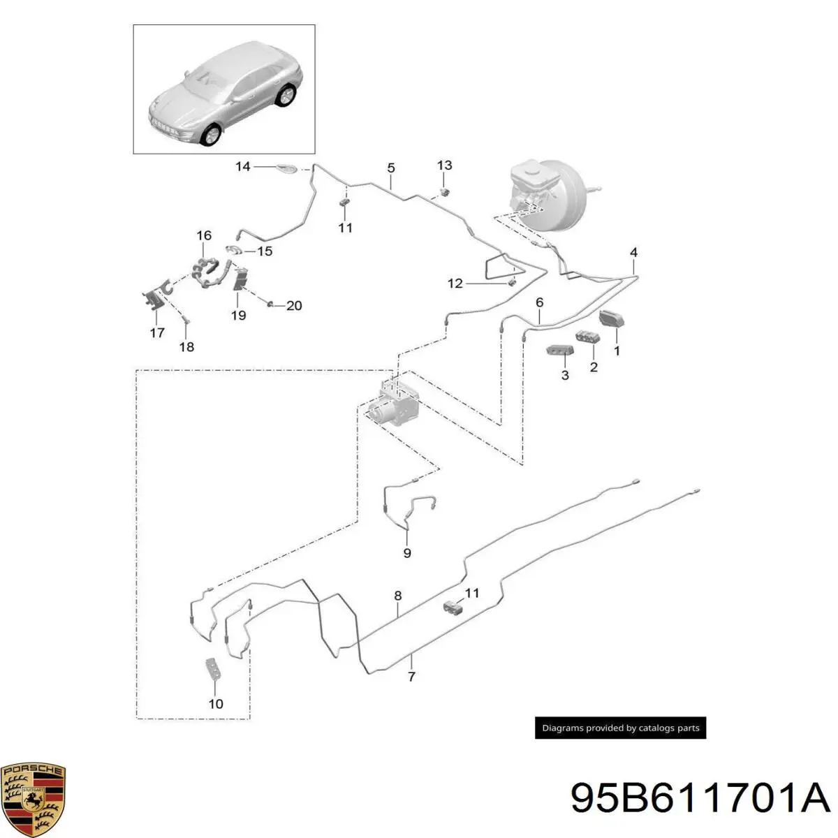 95B611701A Porsche 