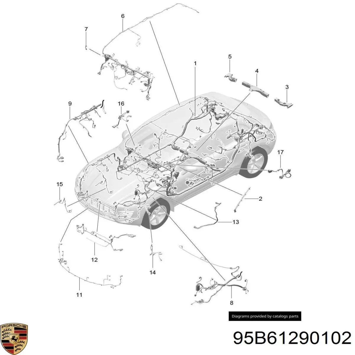 95B61290102 Porsche 
