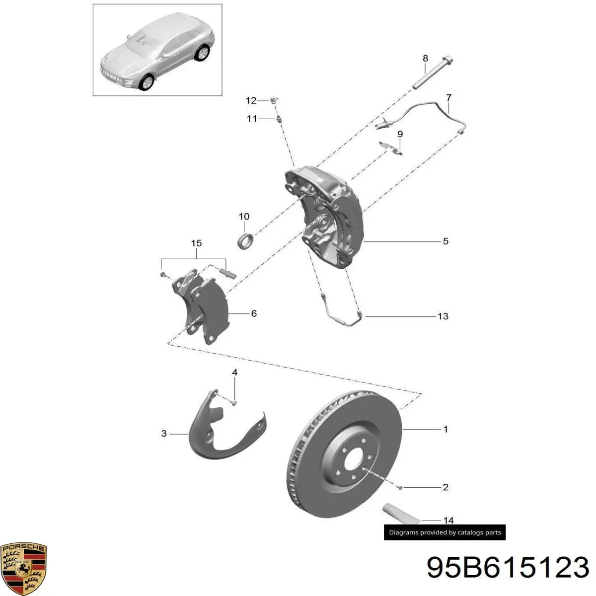  95B615123F Porsche