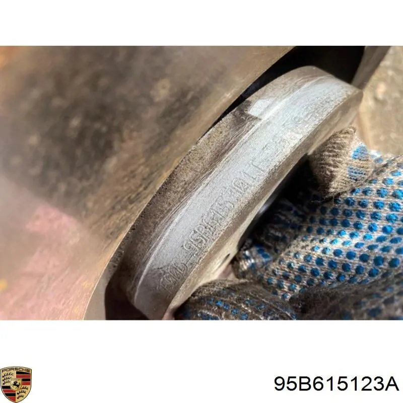 Купить 95B615123A Porsche Суппорт тормозной передний левый