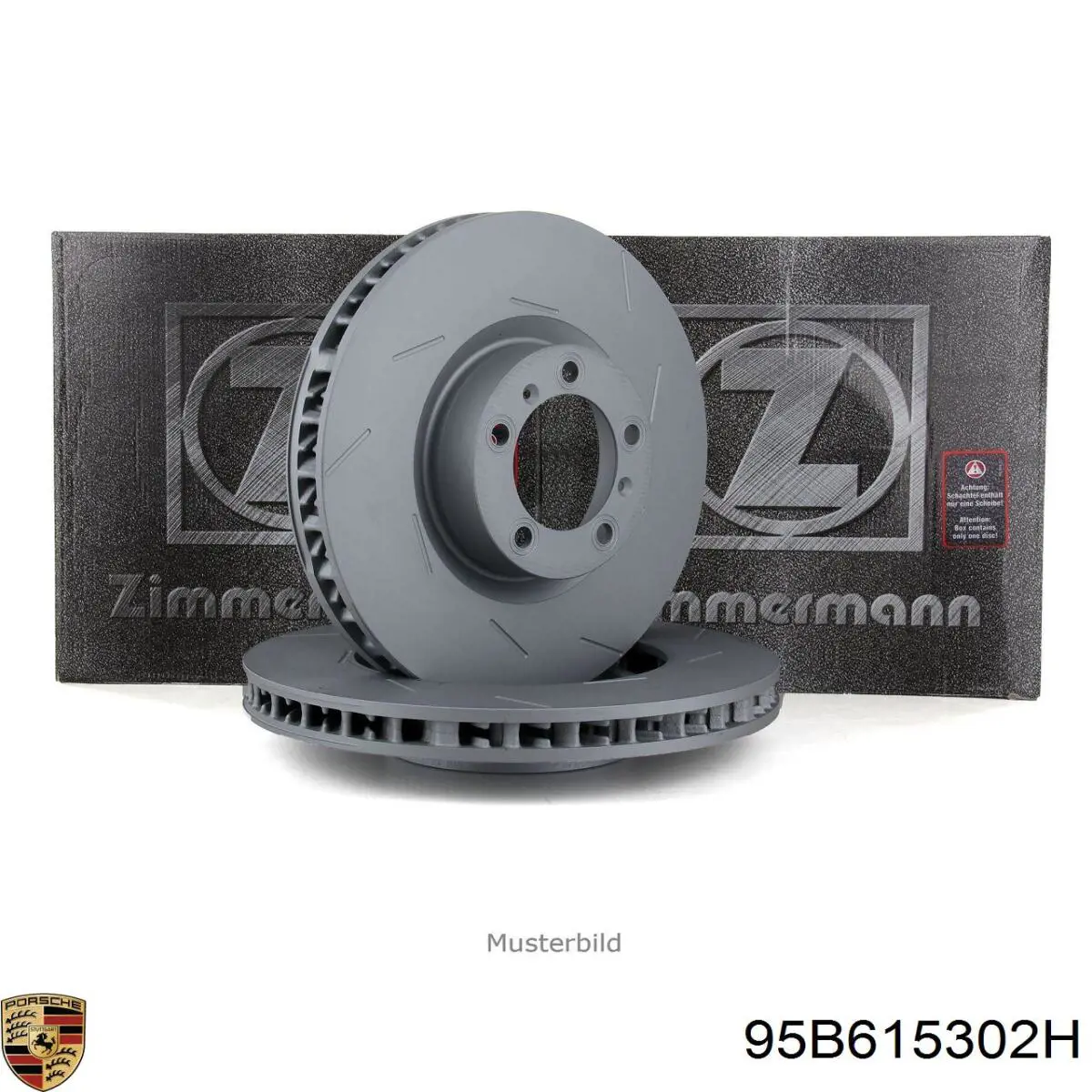 Купить 95B615302H Porsche Ротор тормозной