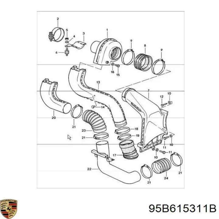  95B615311G Porsche