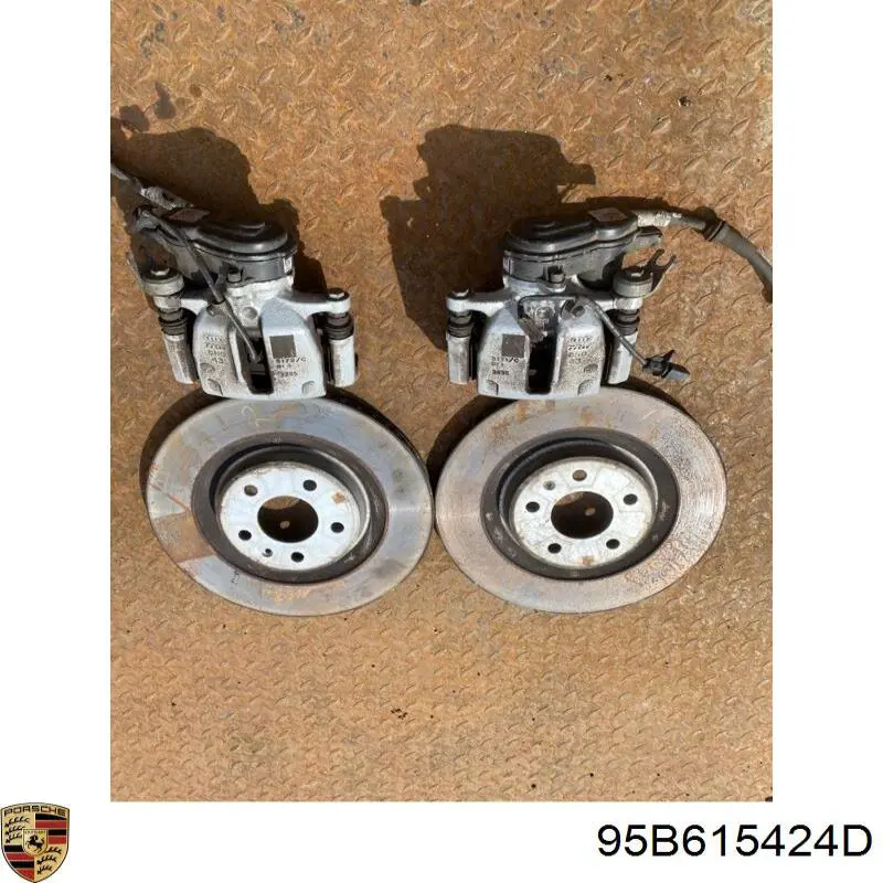 Купить 95B615424D Porsche Суппорт задний правый
