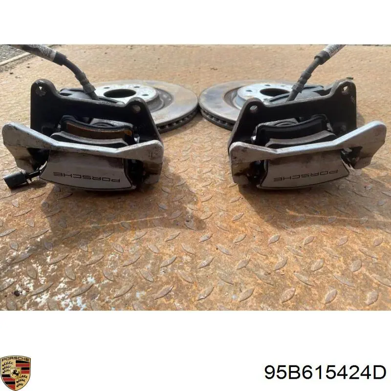 95B615424D Porsche Суппорт тормозной задний правый