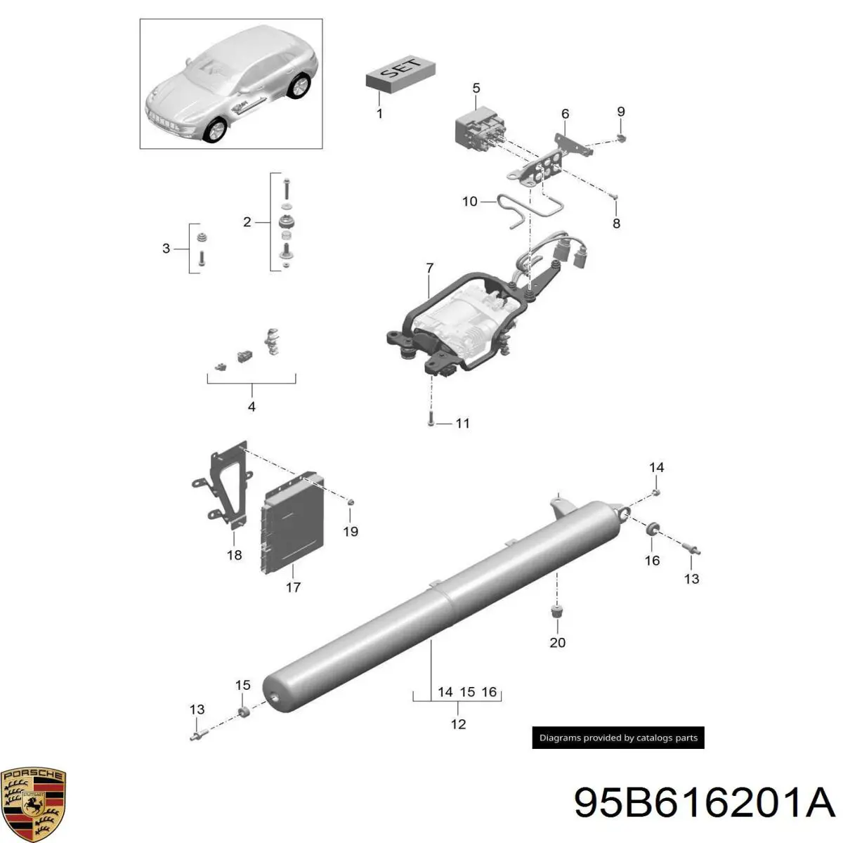  Porsche 95B616201A цена, от 126.69 USD