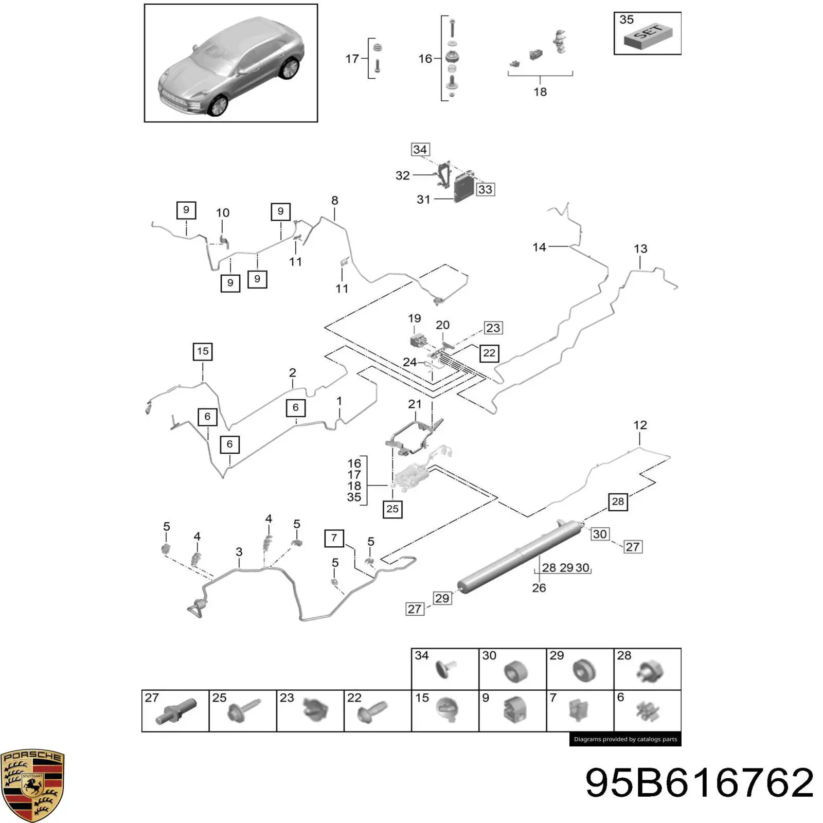  Porsche 95B616762 цена, от 76.02 USD