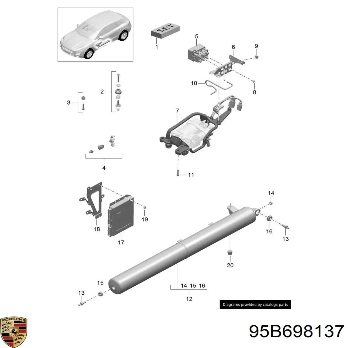 95B698137 Porsche 
