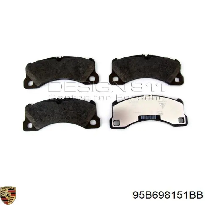 Передние тормозные колодки 95B698151BB Porsche