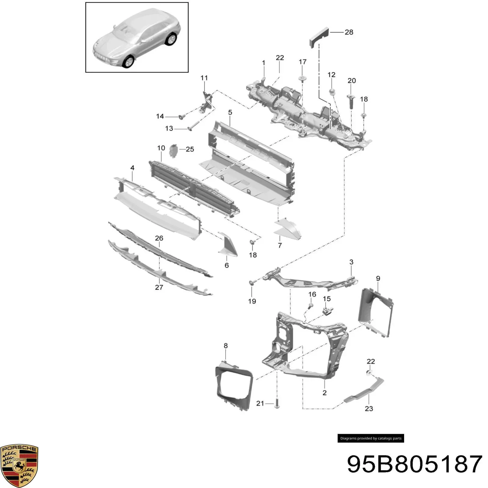  95B805187 Porsche