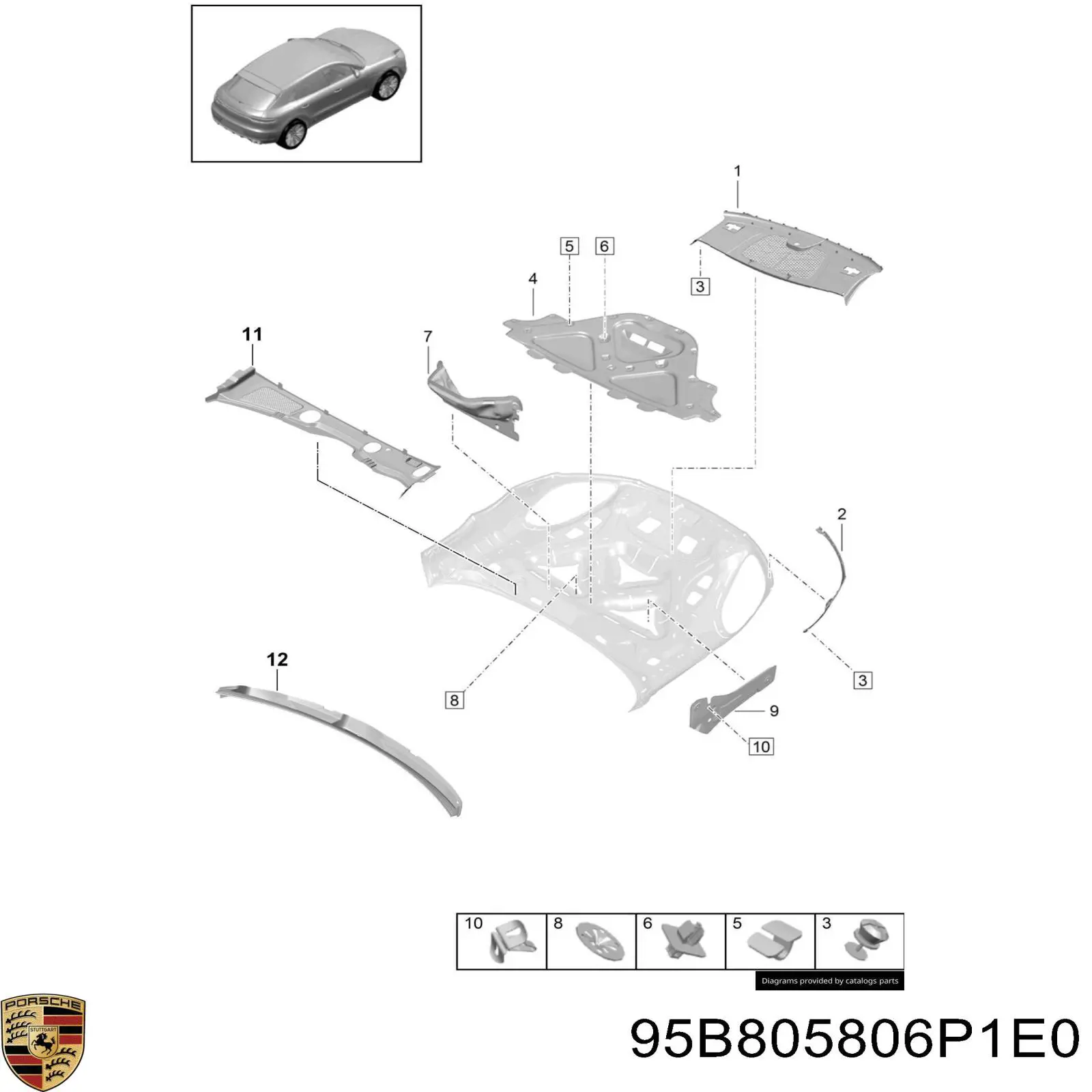  95B805806P1E0 Porsche