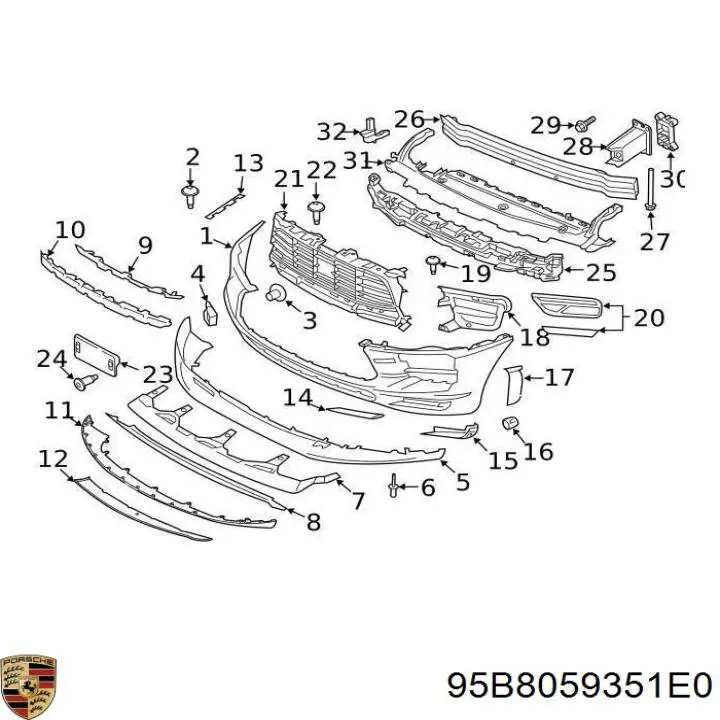 95B8059351E0 Porsche 