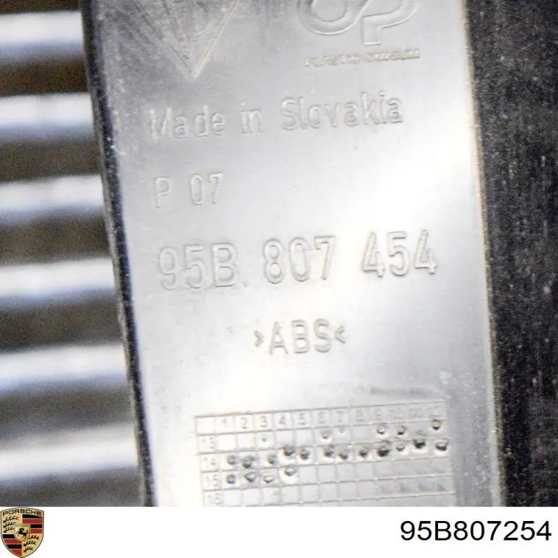 Кронштейн бампера заднего внешний правый 95B807254 Porsche
