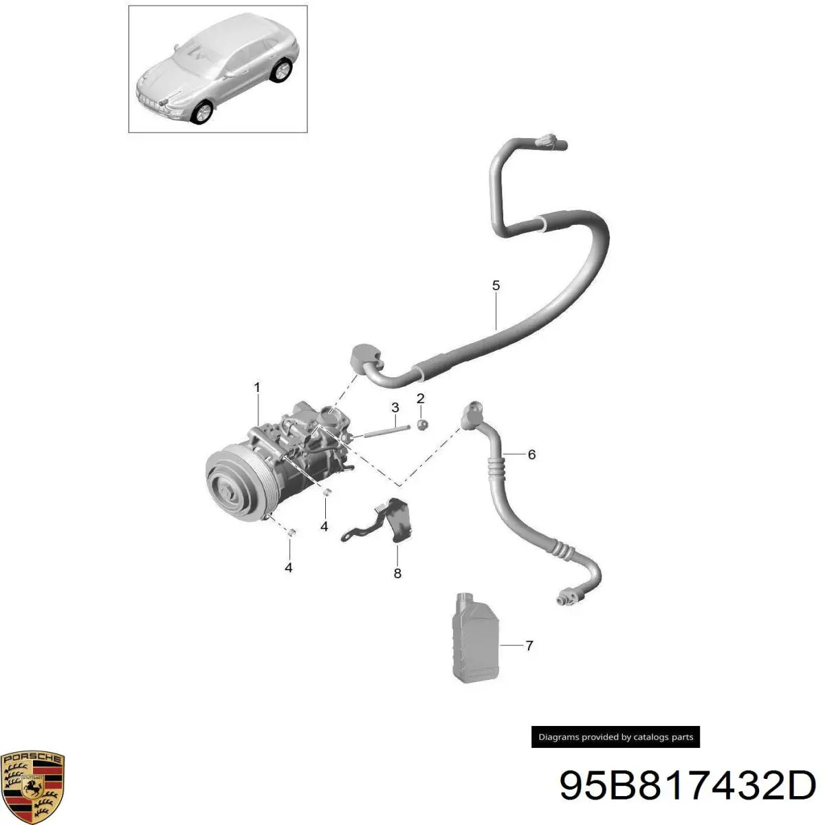 95B817432D Porsche 