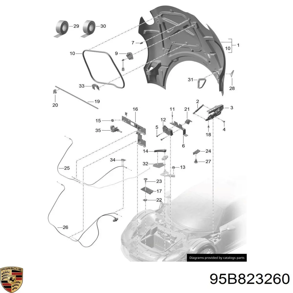 95B823260 Porsche 