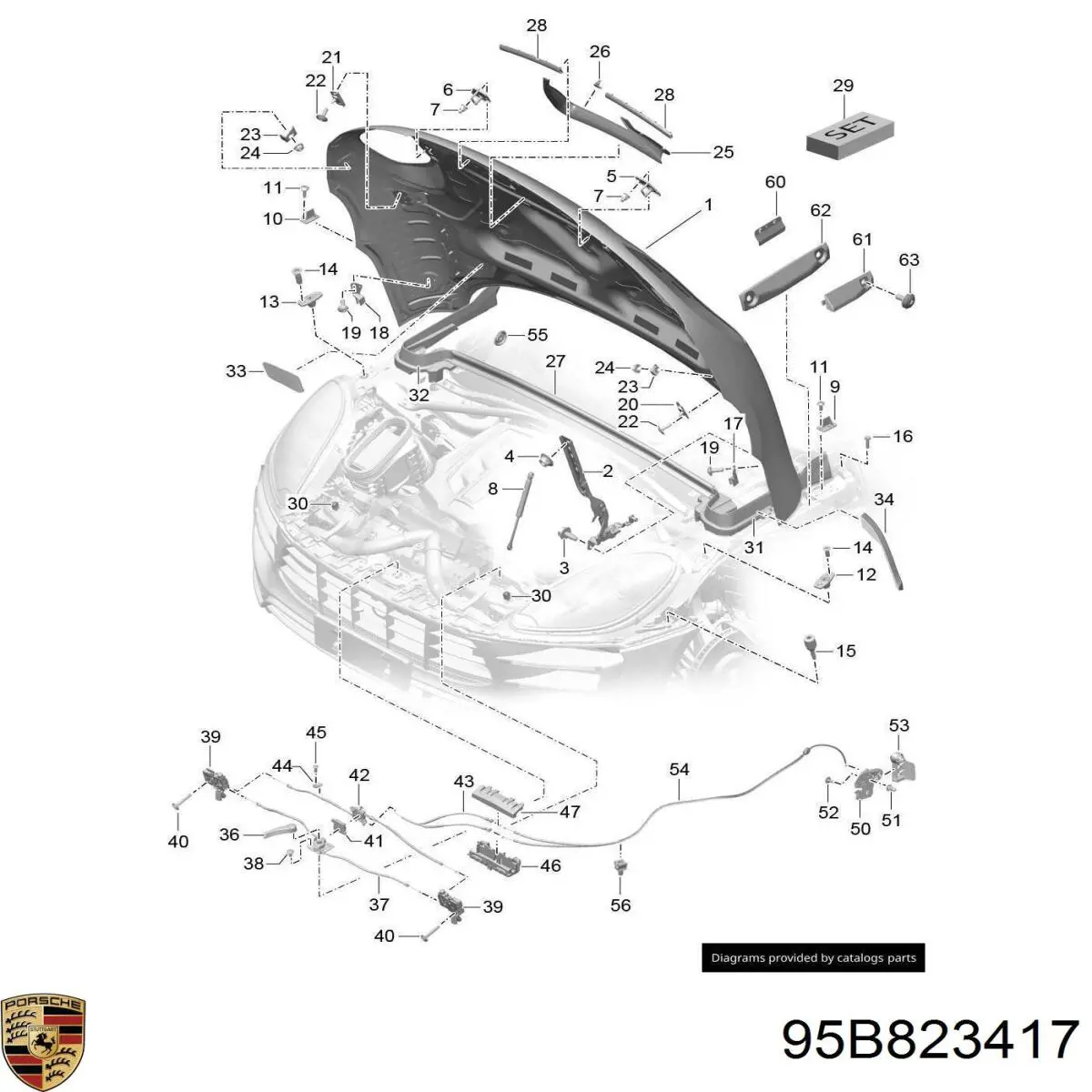 Porsche 95B823417 цена, от 11.80 USD