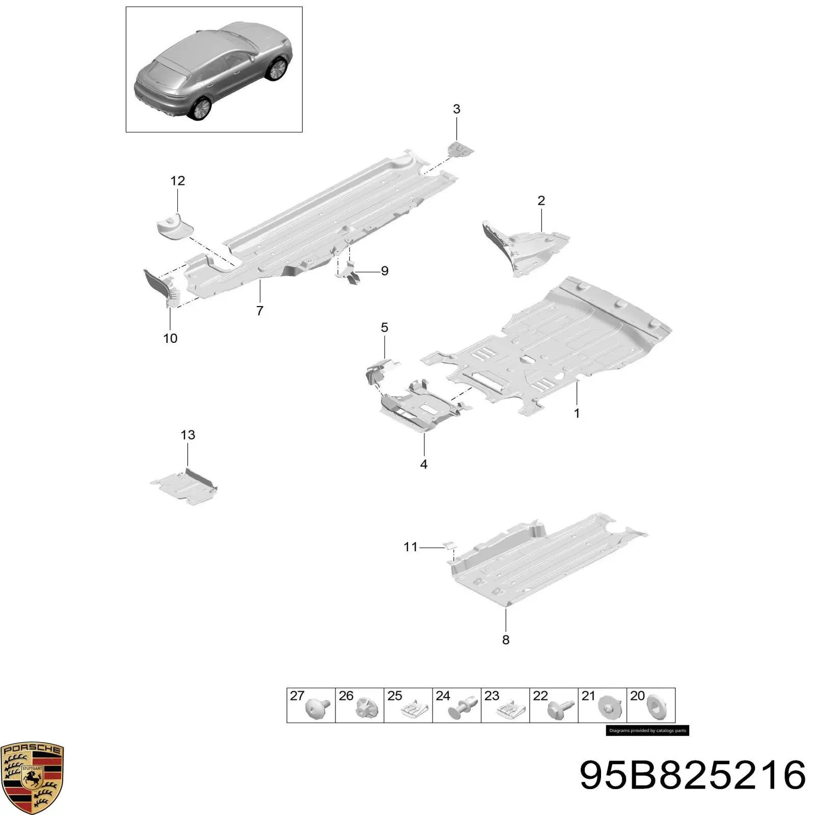 Porsche 95B825216 цена, от 16.95 USD