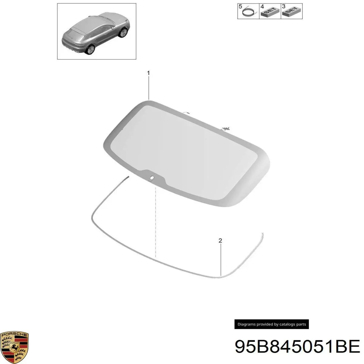 95B845051BE Porsche