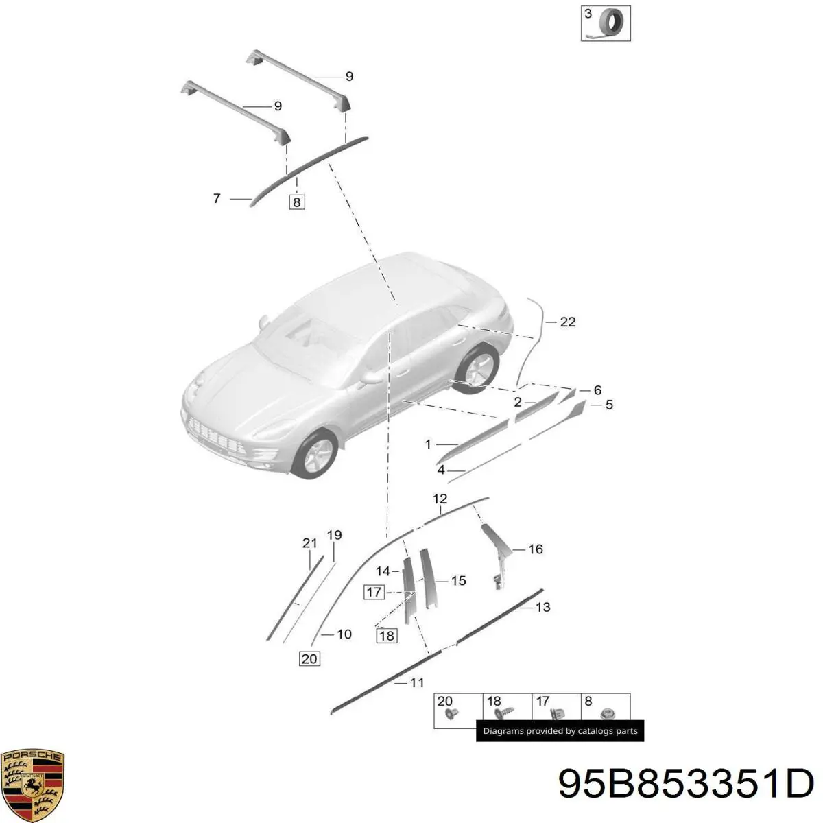  95B853351B Porsche