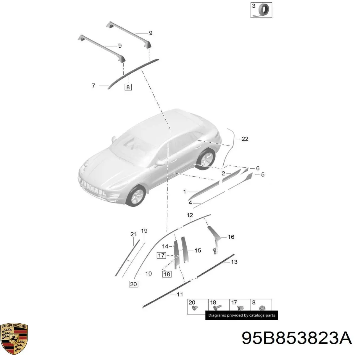 95B853823A Porsche 