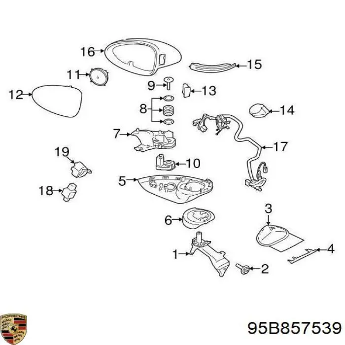 95B857539 Porsche 