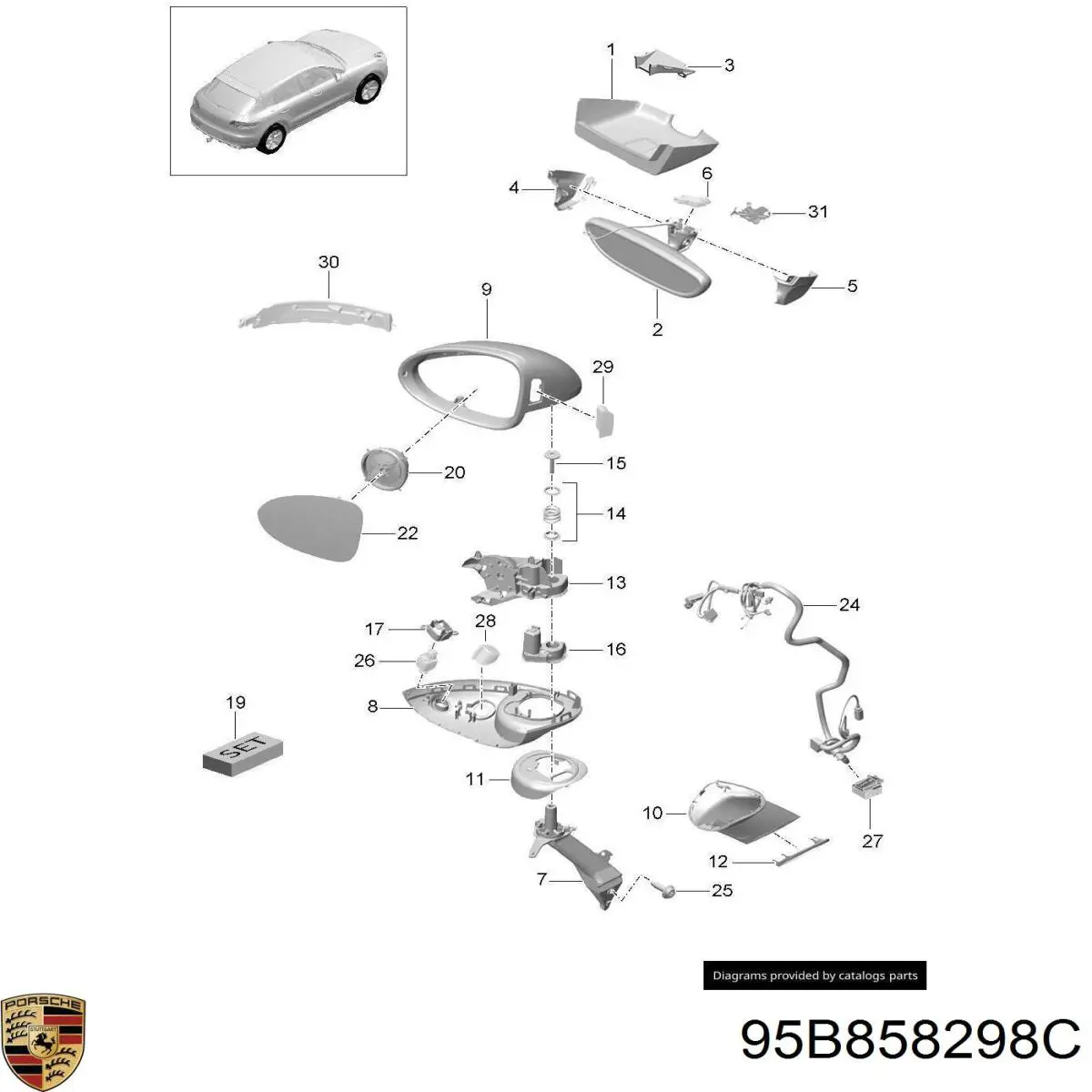  95B858298C Porsche