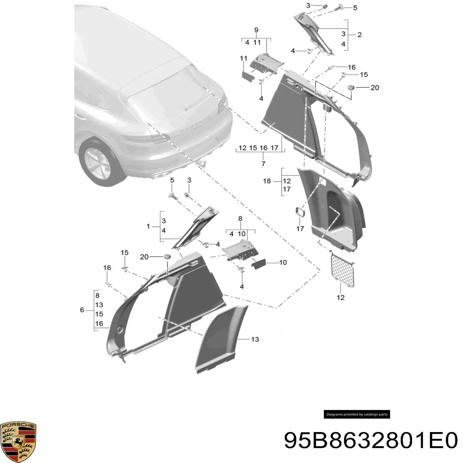 95B8632801E0 Porsche 