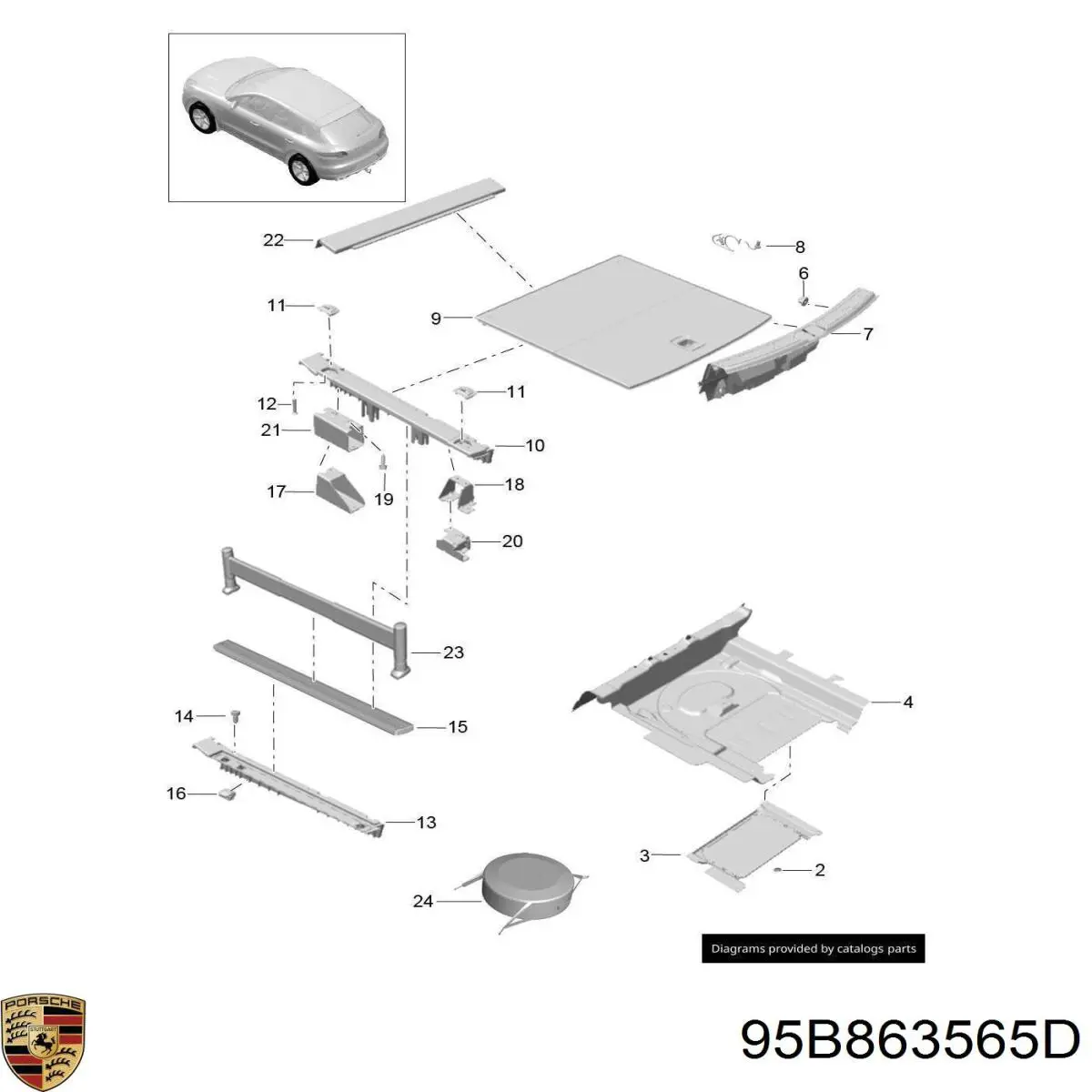  95B863565F Porsche