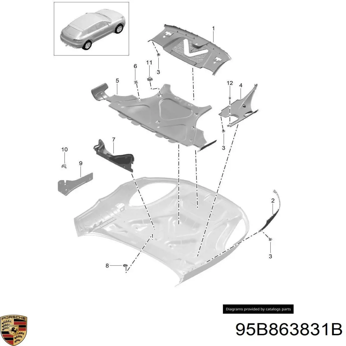 95B863831B Porsche 