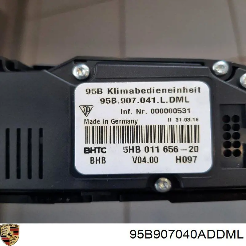 95B907040ARDML VAG Механизм управления кондиционером