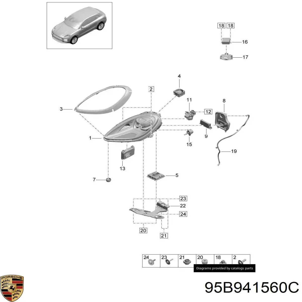  Porsche 95B941560B цена, от 8.47 USD